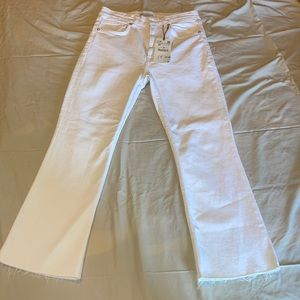 white zara jeans